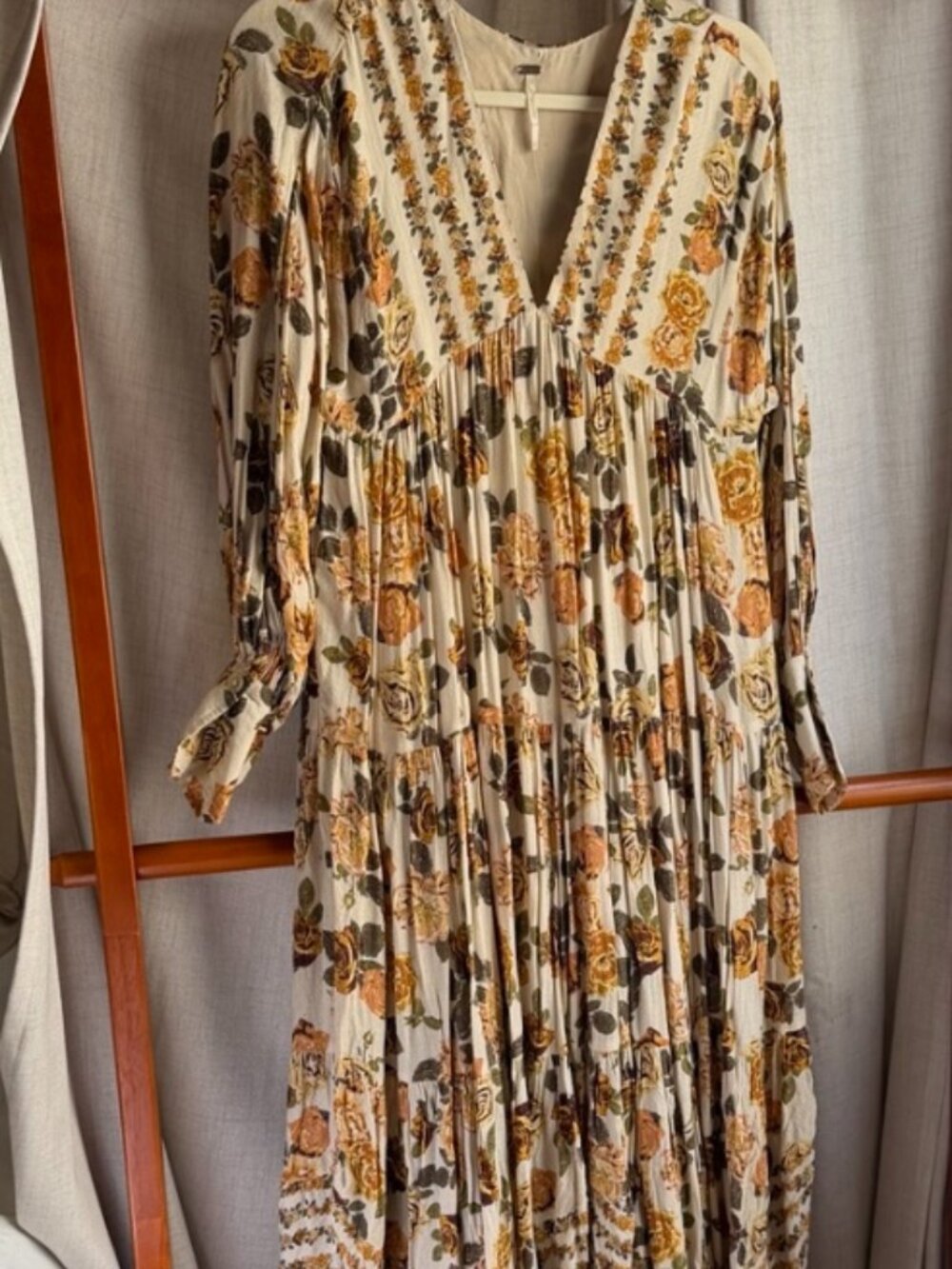 Free People Floral Tiered Maxi Dress | XS